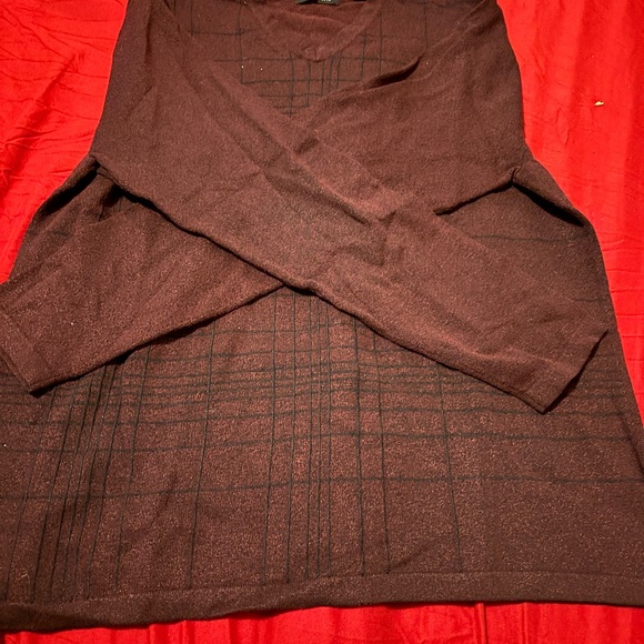 Men's Long Sleeve Shirt - Burgundy - Picture 4 of 5